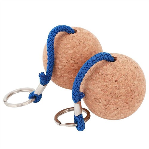 2pcs Floating Cork Ball Key Ring Sailing Boat Float Buoyant Rope Kayakd 50mm UK - Picture 11 of 13