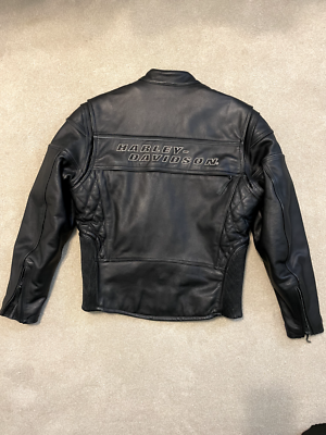 Harley-Davidson Men's Midway Distressed Leather Jacket, Black