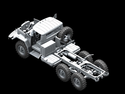 ICM 35515 Plastic model car kit Scale 1:35 ZiL-131, Soviet Army Truck kits model - Picture 14 of 20