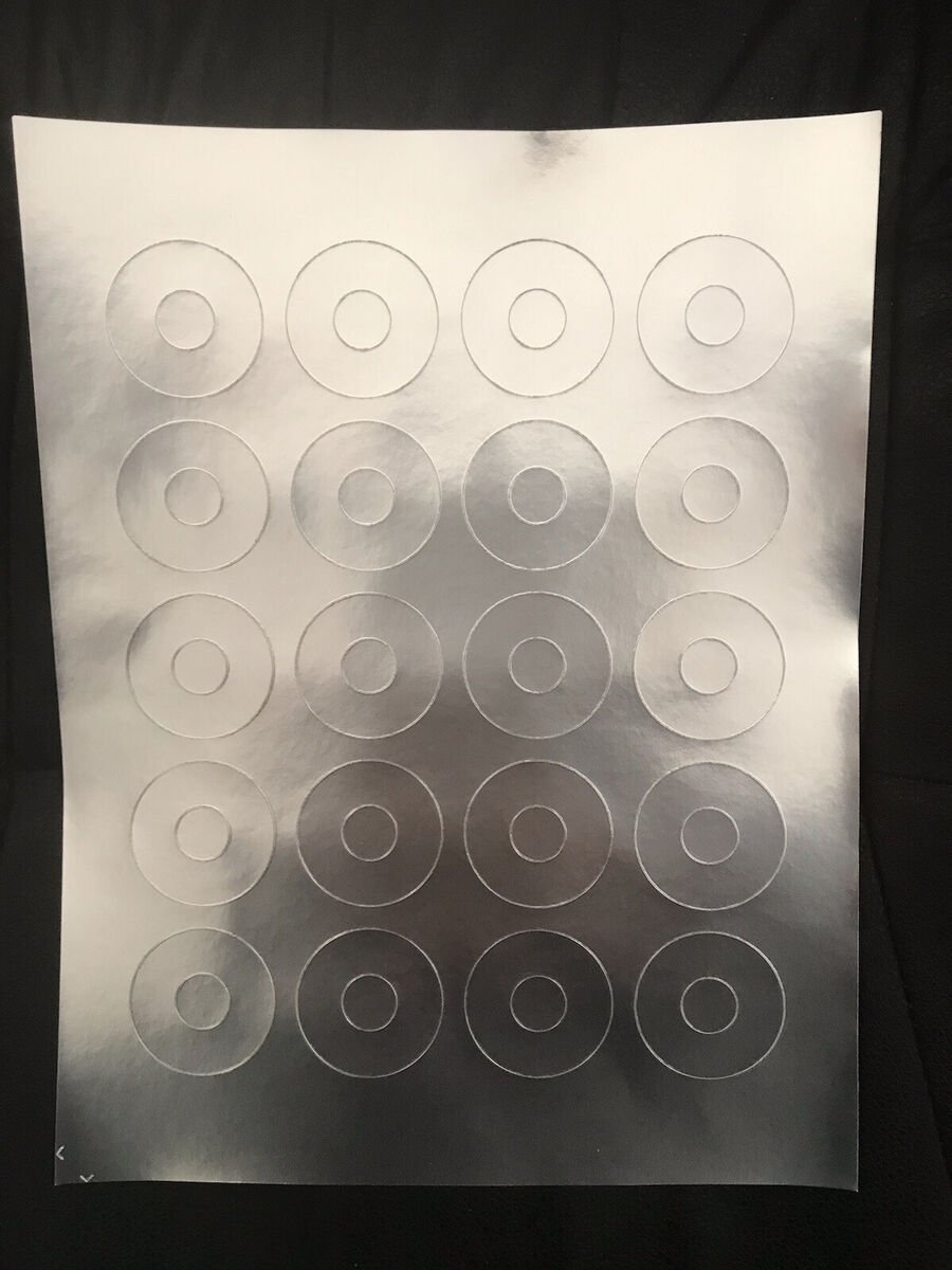 40 CRACKED DISC HUB REPAIR RING STICKER LABEL! CD, DVD 40 CRACKED DISC HUB REPAIR RING STICKER LABEL! CD, DVD