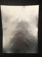 25 CRACKED DISC HUB REPAIR RING STICKER LABEL! CD DVD PLAYSTATION XBOX, ONE 360