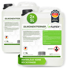 Flotex Silikonentferner, 2x5L Autolack Silikonreiniger Silikonreste Entfetter