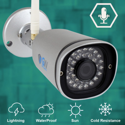 Used 2MP Built-in Microphone HD-IP Wireless WIFI IP CCTV Security