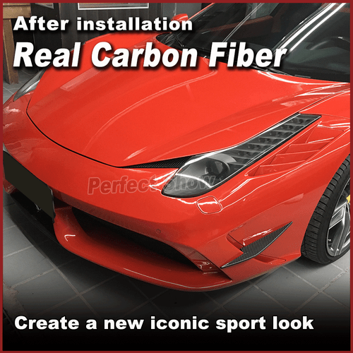 Carbon Front Flossen Flaps Splitter Canards Passt für Ferrari 458 Speciale 14-15 - Bild 3 von 11