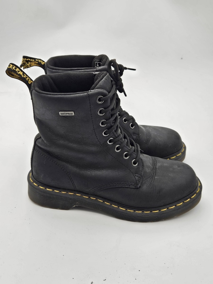 Dr. Martens Waterproof Lace-up boot Doc Martens Drench Rubber Rain Boot Black~Women 7USL  main image 2