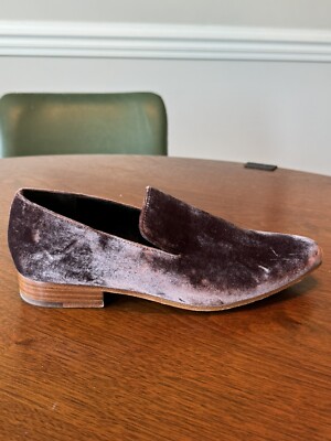 Vince Bray Velvet Purple Loafers Size