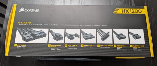 Corsair HX1200 Fully Modular 80PLUS Platinum Power Supply/PSU - Photo 7/7