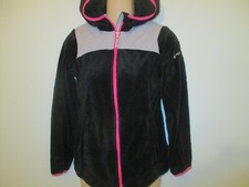 FREE COUNTRY Girl's Full-Zip Fleece Jacket Medium 10-12 Black