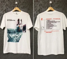 Radiohead Ok Computer Album T-shirt reprint 2 sided Retro style