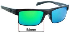 SFx Replacement Sunglass Lenses fits Costa Del Mar South Sea - 56mm Wide