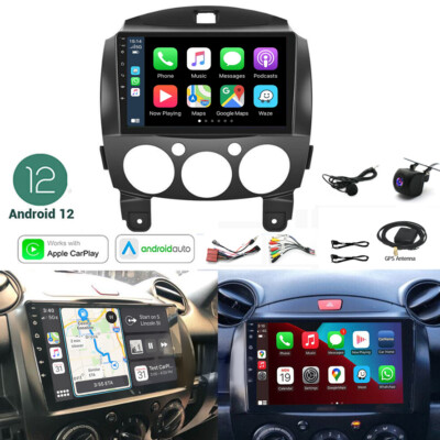 For Mazda 2 2007-2013 Car Radio Android 15.0 Wifi GPS Navi Player Apple CarPlay