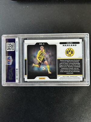 2020-21 Panini Obsidian ERLING HAALAND Black Color Blast #3