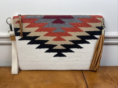 GOOD TIDINGS ESTEPONA CLUTCH DESERT TAN HANDMADE BAG PURSE BOHO MACBOOK $149