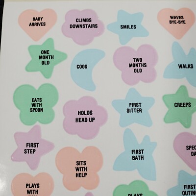 hallmark-baby-first-year-calendar-vintage-milestone-stickers-nos-new-9-5x9-5-ebay