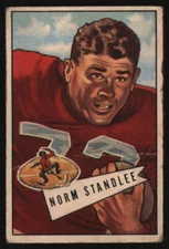1952 Bowman Small #42 Norm Standlee G 49ers 574851