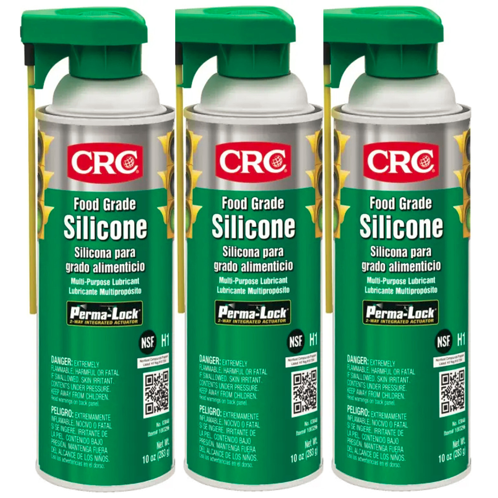 CRC 03040 Multi-Purpose Silicone Lubricant 10oz. H1 Food Grade Pack of 3