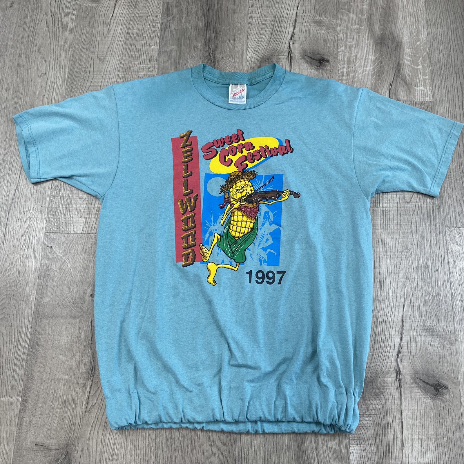 Vintage 1997 Zellwood Sweet Corn Festival Jerzees Large L eBay