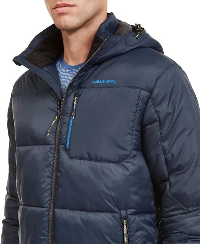 Chaqueta acolchada azul Hawke & Co. V2113 Outfitter para hombre talla XL Foto 2 de 4