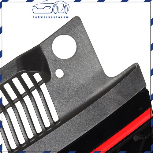 Honeycomb Blk Plastic For Volkswagen Golf MK6 2010-2013 Front Upper Hood Grille - Picture 16 of 16