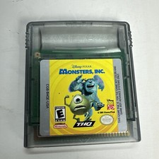 Monsters, Inc. (Nintendo Game Boy Color, 2001) Tested And Works!