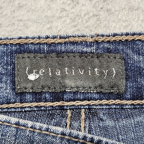 Relativity Jeans Womens 8 Blue Denim Bootcut Stretch Pocket med wash - Picture 8 of 11