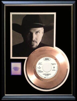 GARTH BROOKS THE DANCE RARE GOLD RECORD 45 RPM FRAME NON RIAA AWARD | eBay