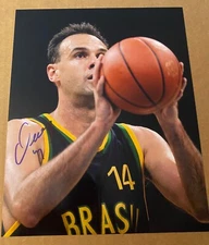 OSCAR SCHMIDT SIGNED PHOTO BASKETBALL HOF AUTOGRAPHED 8 X 10