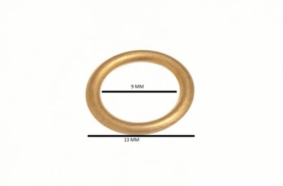 Lot De 10 Anneaux De Rideaux Creux En Laiton Plaqué De 20 Mm - Anneaux