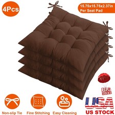 4Pcs Comfortable Chair Cushion Pads Pillow Soft Chair Seat Cushion Home Patio