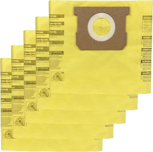 5 Pack 91964 Type D Vacuum Filter Bags Compatible with Shop-vac 4 Gallon Vacuum