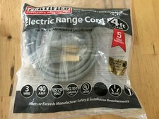 Certified Appliance 3-Wire Closed-Eyelet 40-Amp Range Cord, 4ft, 90-1060