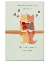 American Greetings Cat Anniversary Card With Glitter (5760156) on sale American Greetings Cat Anniversary Card With Glitter (5760156) on sale