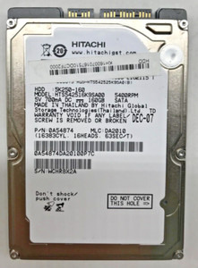 160 GB SATA NOTEBOOK FESTPLATTE HITACHI HTS542516K9SA00 HDD  2,5 ZOLL #NFP677