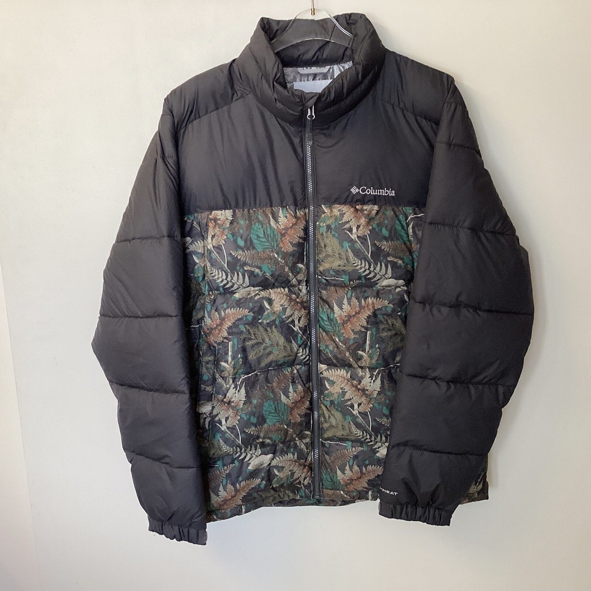 NWT Columbia Pike Lake Insulated Puffer Jacket Hunting Camo L