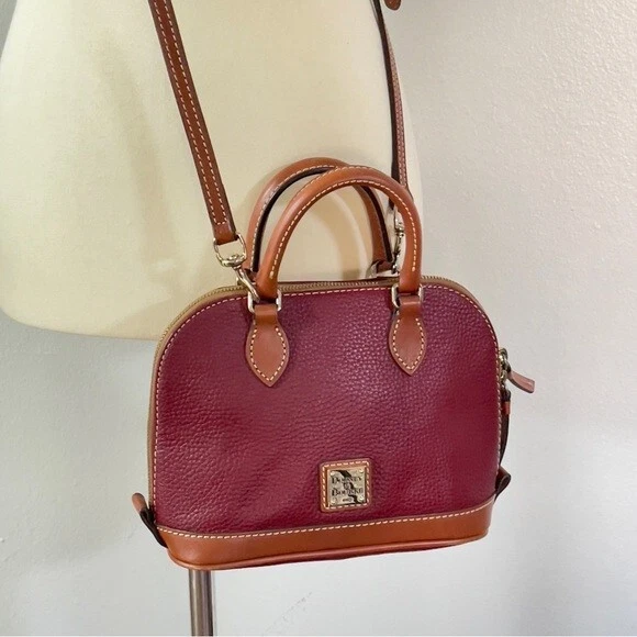 Bolso Bandolera Pequeño Micro Dooney & Bourke Wexford Cuero Guijarro Bitsy Cremallera Foto 2 de 4