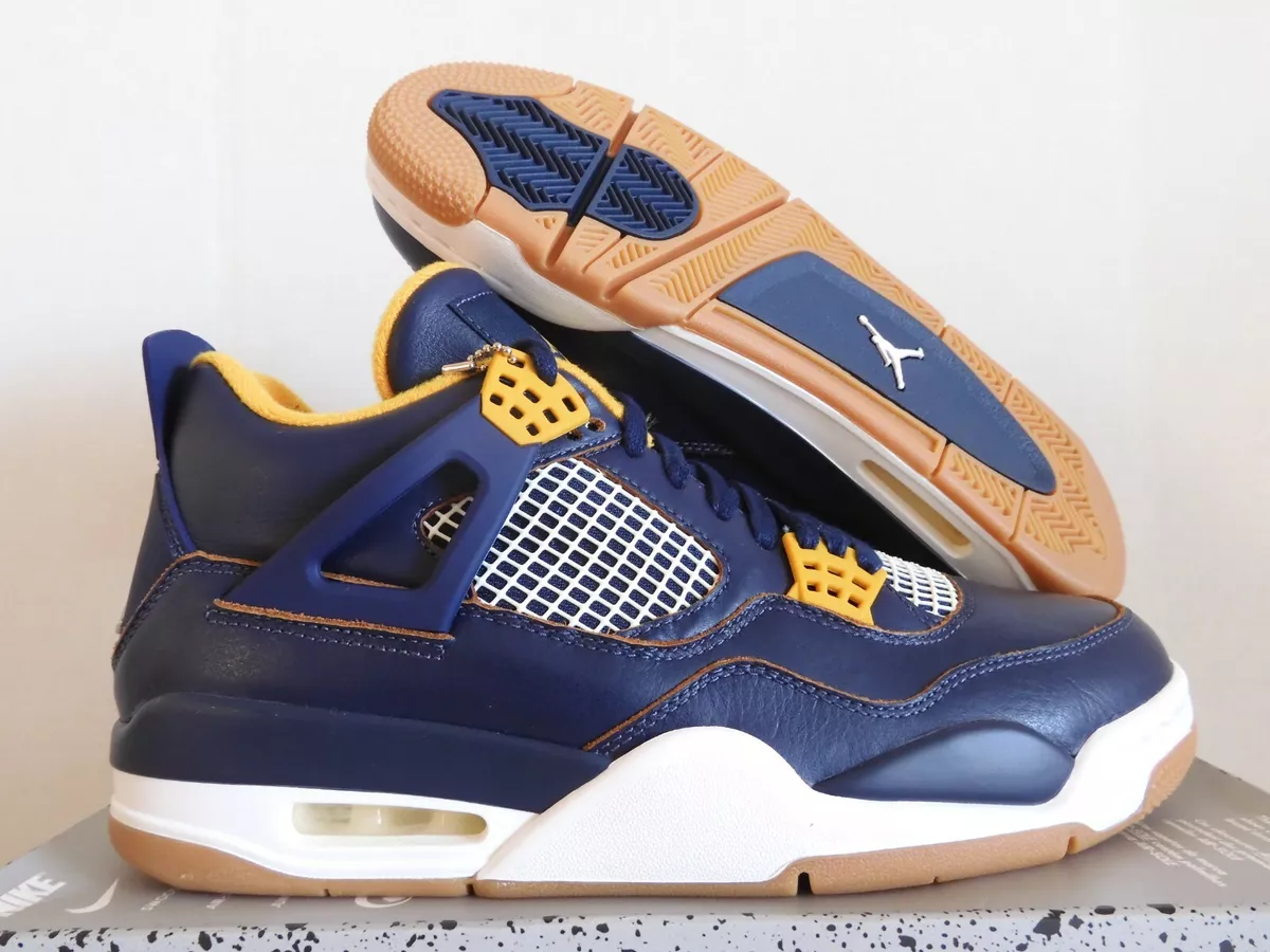 Navy blue and hotsell yellow jordan 4