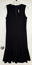 J Crew 365 Black Ponte Sheath V Neck Dress – Size 8 – NWT