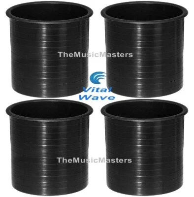 VITAL WAVE (4) X-Large Speaker Port Tubes 6 x 6 Deep Woofer Subwoofer Sub Box Vent VWLTW