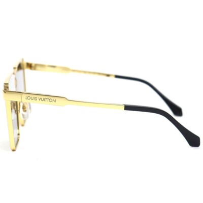 LOUIS VUITTON Sunglasses Cyclone Metal Sunglasses Z1700U GOLD with