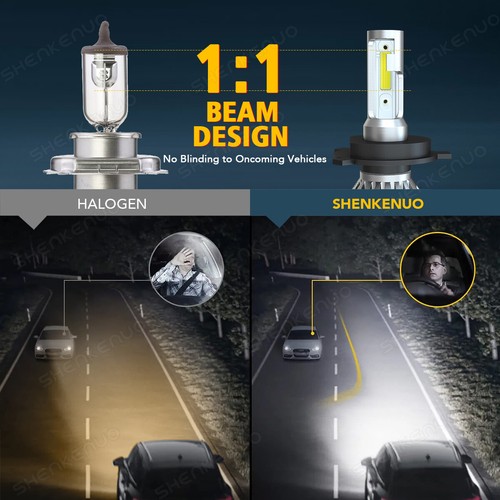 Pair 7" LED Headlights High/Low Beam For 1953-1977 Ford F100 F250 F350 Pickup - Afbeelding 27 van 61
