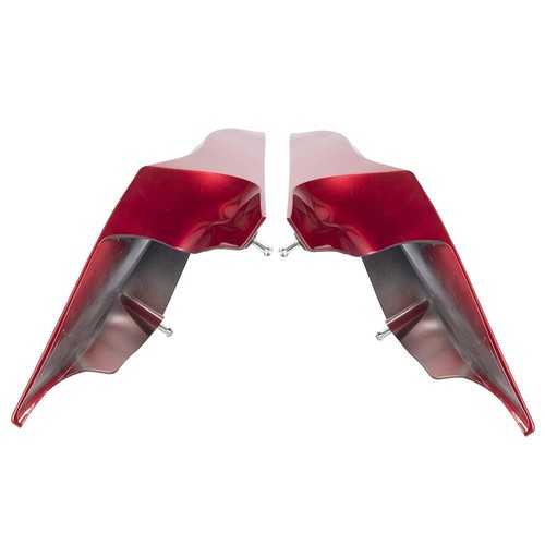 Cubierta lateral extendida Advanblack Ember roja sunglo estirada para Harley 2009-2013 - Imagen 6 de 10