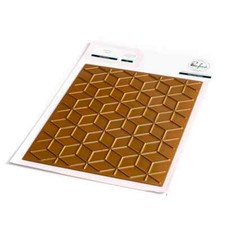 PINK FRESH - METAL CUTTING DIE- HOT FOIL PLATE - GEO BLOCKS