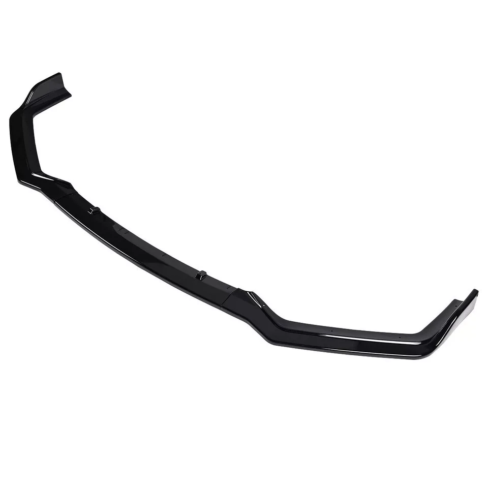 Divisor de labios parachoques delantero negro brillante estilo V1 para Infiniti Q50 Sport 2018-2024 Foto 4 de 4