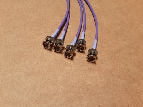 5pack Belden 1855A HD-SDI Mini RG59 Video Cable 4.5GHZ BNC Male to BNC Male 3ft. - Picture 4 of 4