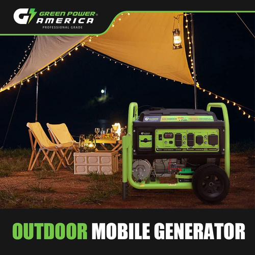 Green Power 13,000-W Portable Dual Fuel Gas Powered Generator w ...