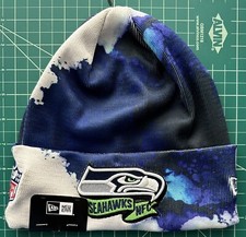 NWT 2022 NFL New Era Seattle Seahawks Sideline Ink Dye On Field Knit Beanie Hat