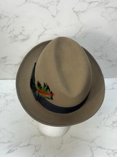 Casquette Plate Vintage Brooks Brothers – Daim Marron – Taille M – Fabriquée USA