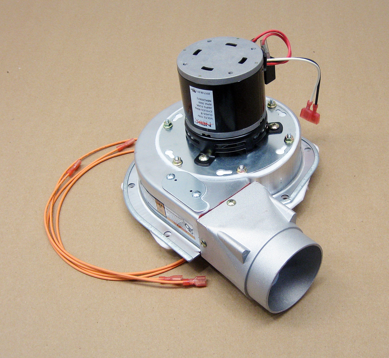 Pellet Stove Combustion Blower Motor Assembly for Englander 