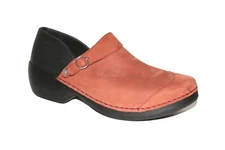 Rocky 4Eursole Sz 42 11 Nurse Clogs Brick Red Nubuck RKYH042