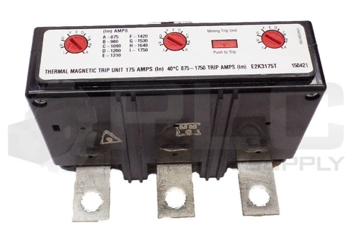 NEW EATON CUTLER HAMMER E2K3175T THERMAL MAGNETIC TRIP UNIT 175A 40DEG F